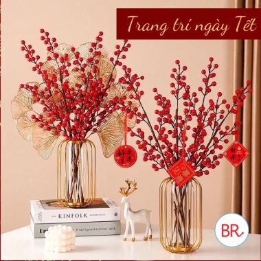 Cành đào đông đỏ 12 nhánh 1m Tết 2.026 tài lộc sang trọng decor nhà cửa 3 Cành đào đông đỏ 12 nhánh 1m Tết 2.026 tài lộc sang trọng decor nhà cửa 3