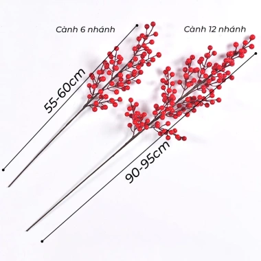 Cành đào đông đỏ 12 nhánh 1m Tết 2.026 tài lộc sang trọng decor nhà cửa 10 Cành đào đông đỏ 12 nhánh 1m Tết 2.026 tài lộc sang trọng decor nhà cửa 10