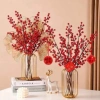 Cành đào đông đỏ 12 nhánh – Trang trí nhà cửa, văn phòng Tết 2.025, decor phòng cực xinh, giá chỉ 35.175₫ 3