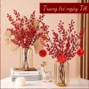 Cành đào đông đỏ 12 quả mọng - Trang trí Tết 2.025, bàn thờ, cắm bình hoa, giá 34.000 VND 5