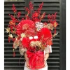 Cành Đào Đông Đỏ 6-12 nhánh 65-100cm - Decor Tết, Tháp, Oản - Giá ưu đãi 14.999₫ 3