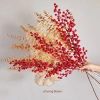 Cành Đào Đông đỏ cherry giả cao cấp kèm phụ kiện Tết sang trọng, giảm còn 12.700đ