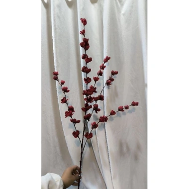 Cành đào nụ 5 nhánh - Hoa lụa cao cấp trang trí Tết, nội thất, chỉ 34.000 VND 10