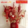 Cành Đồng Trang Trí Tết LiviLuxe - Lan Hồ Điệp Mạ Vàng, Nhánh Lựu Đỏ, 15.000₫ 2