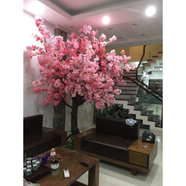 Cành hoa anh đào chùm Nhật Bản bằng vải lụa - Trang trí Tết nhà cửa, giá 35.700₫