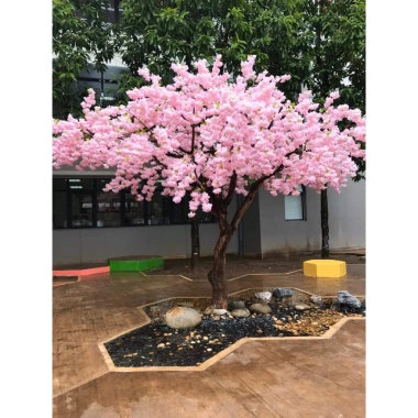 Cành hoa anh đào chùm Nhật Bản bằng vải lụa - Trang trí Tết nhà cửa, giá 35.700₫