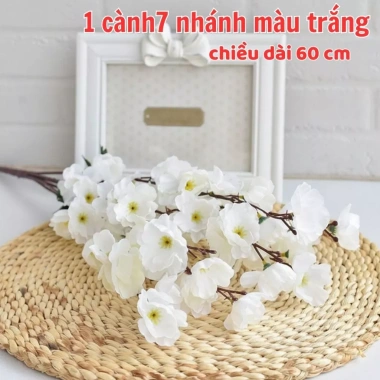 Cành Hoa Đào Cao Cấp - Trang Trí Tết, Nhà Cửa, Sự Kiện, Màu Tươi, Giá 14.000₫ 6