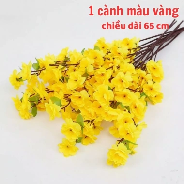 Cành Hoa Đào Cao Cấp - Trang Trí Tết, Nhà Cửa, Sự Kiện, Màu Tươi, Giá 14.000₫ 7