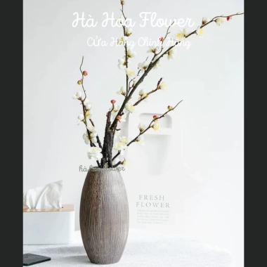 Cành Hoa Đào Cổ Mai Cổ Giả Cắm Bình Trang Trí Tết Nhà Cửa Giá 75.000₫ Hà Hoa Flower 4