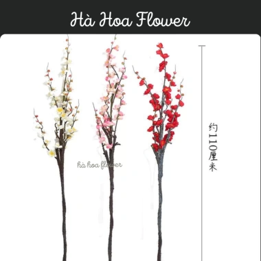 Cành Hoa Đào Cổ Mai Cổ Giả Cắm Bình Trang Trí Tết Nhà Cửa Giá 75.000₫ Hà Hoa Flower 5