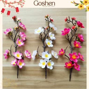 Cành Hoa Đào Cổ Ngắn - Trang Trí Tết Đẹp, Giá 11.900đ Giảm Giá Sốc