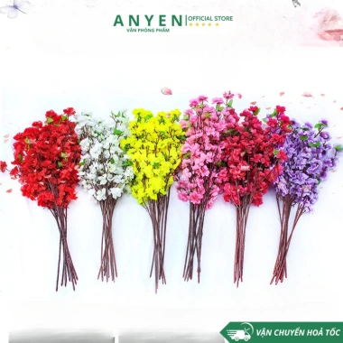 Cành Hoa Đào, Hoa Mai, Anh Đào Nhựa Giả - Trang Trí Ngoài Trời, Giá 3.999₫ 2