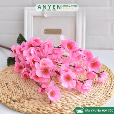 Cành Hoa Đào, Hoa Mai, Anh Đào Nhựa Giả - Trang Trí Ngoài Trời, Giá 3.999₫ 8