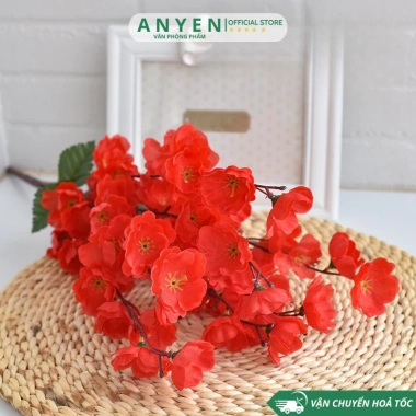 Cành Hoa Đào, Hoa Mai, Anh Đào Nhựa Giả - Trang Trí Ngoài Trời, Giá 3.999₫ 9