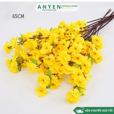 Cành Hoa Đào, Hoa Mai, Anh Đào Nhựa Giả - Trang Trí Ngoài Trời, Giá 3.999₫ 10