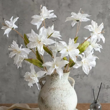 Cành Hoa Hải Quỳ/Lili Giả 3 Bông 66cm - Trang trí nhà, văn phòng, tiệm, giá 20.900đ 9 Cành Hoa Hải Quỳ/Lili Giả 3 Bông 66cm - Trang trí nhà, văn phòng, tiệm, giá 20.900đ 9