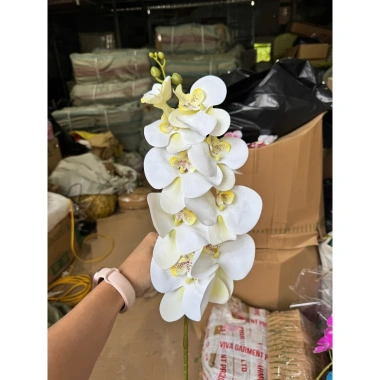Cành Hoa Lan Hồ Điệp Cao Su - Trang Trí Tết Bính Ngọ 2.026, Giá Ưu Đãi 44.500₫