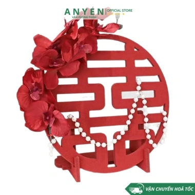 Cành Hoa Lan Nhựa Giả 70cm - Hoa Vải Đỏ Hồng Cao Cấp, Decor Cắm Bình Đám Cưới, Tết, Bàn Thờ, 14.500 VND 5