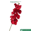 Cành Hoa Lan Nhựa Giả 70cm - Hoa Vải Đỏ Hồng Cao Cấp, Decor Cắm Bình Đám Cưới, Tết, Bàn Thờ, 14.500 VND 9