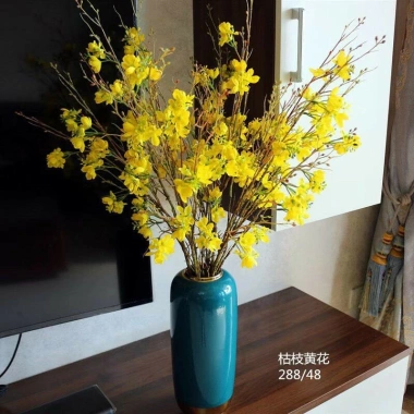 Cành Hoa Mai Mỹ giả siêu đẹp - Trang trí nhà cửa, tết, giảm còn 48.000đ