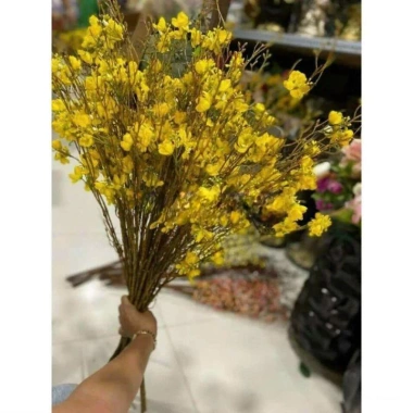 Cành Hoa Mai Mỹ giả siêu đẹp - Trang trí nhà cửa, tết, giảm còn 48.000đ