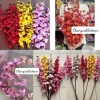 Cành hoa mai và hoa đào giả dài 100cm - Trang trí Tết, giá ưu đãi 15.000đ