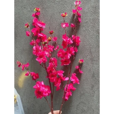 Cành hoa mai và hoa đào giả dài 100cm - Trang trí Tết, giá ưu đãi 15.000đ 10 Cành hoa mai và hoa đào giả dài 100cm - Trang trí Tết, giá ưu đãi 15.000đ 10