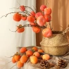 Cành Hồng Giả Dẹt 7 Quả Cao Cấp CASTA FLOWER - Thân Mùn Đẹp Trang Trí Nhà Cửa Giá 72.400 VND 5