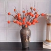 Cành Hồng Giả Dẹt 7 Quả Cao Cấp CASTA FLOWER - Thân Mùn Đẹp Trang Trí Nhà Cửa Giá 72.400 VND 7