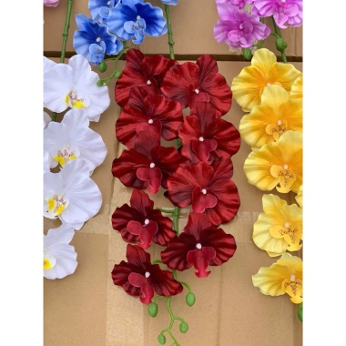 Cành Lan Hồ Điệp 9 bông - Lan Xoăn hoa lụa giả, decor nội thất, giá chỉ 15.555đ 2 Cành Lan Hồ Điệp 9 bông - Lan Xoăn hoa lụa giả, decor nội thất, giá chỉ 15.555đ 2
