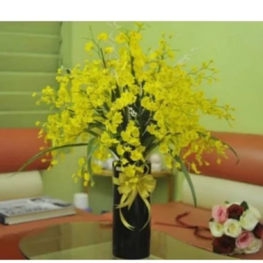 Cành lan vũ nữ giả 10 cành 65cm - 3 nhánh trang trí nội thất, giá ưu đãi 52.000₫ 4