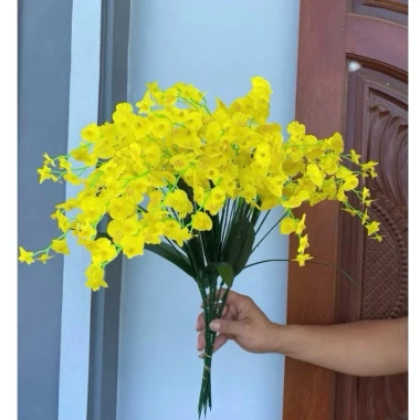 Cành lan vũ nữ giả 10 cành 65cm - 3 nhánh trang trí nội thất, giá ưu đãi 52.000₫ 8
