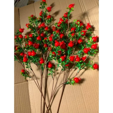 Cành lựu 70cm 75 quả – size 2.5cm, 15 quả/1 cành, trang trí lễ tết, decor sự kiện – chỉ 50.000đ