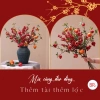 Cành Lựu Giả size 80 cắm bình trang trí Tết 2.026 cành thân dài rực rỡ đón xuân giá ưu đãi 29.000 VND 4