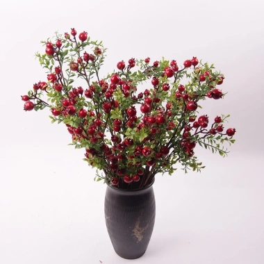 Cành Lựu Phú Quý Giả 18 quả dài 63cm - Bình hoa phong thủy thu hút tài lộc, giá ưu đãi 10.200đ 4
