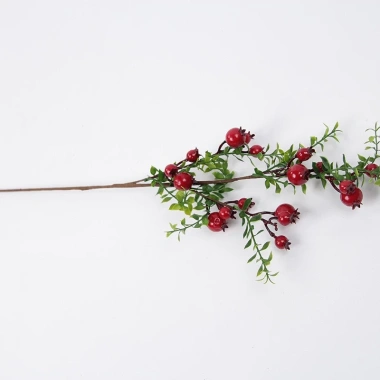 Cành Lựu Phú Quý Giả 18 quả dài 63cm - Bình hoa phong thủy thu hút tài lộc, giá ưu đãi 10.200đ 7