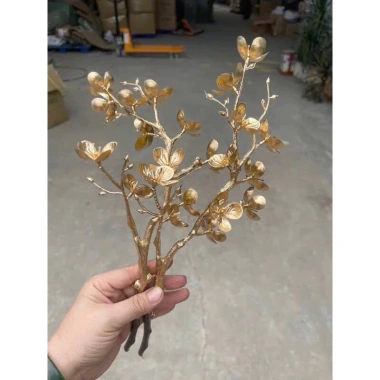 Cành mai vàng, đào cổ đồng nhũ vàng - Trang trí giỏ quà Tết, giá 12.900 VND 2 Cành mai vàng, đào cổ đồng nhũ vàng - Trang trí giỏ quà Tết, giá 12.900 VND 2