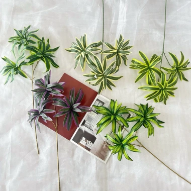Cành Thuỷ Trúc 3 Nhánh Cao 70cm - Lá Giả Trang Trí, Giá Giảm 35.000 VNĐ, Thêm Không Gian Xanh Tự Nhiên 8