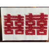 Cặp 2 chữ song hỷ vuông đính pha lê, phụ kiện áo dài dâu rể, giảm giá chỉ 179.000 VND 5
