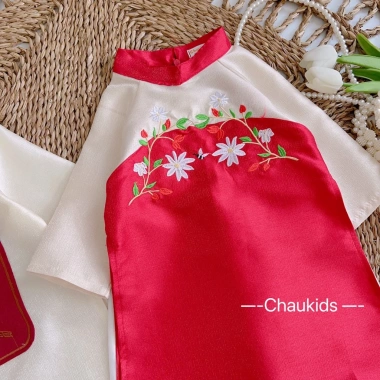 Cặp áo dài gấm Tacta trẻ em dịp Tết - Thiết kế sang trọng, giá ưu đãi 86.000₫ 7