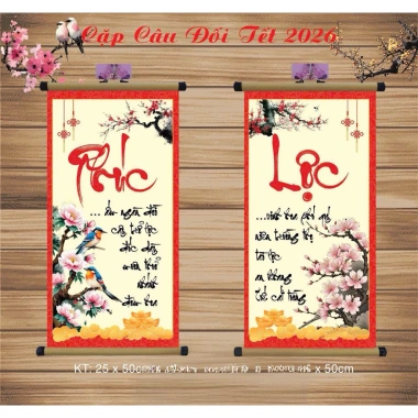 Cặp Câu Đối Tết Xuân Phúc Lộc Tài - Trang Trí Bính Ngọ 2.026 Giá Ưu Đãi 80.000đ 2 Cặp Câu Đối Tết Xuân Phúc Lộc Tài - Trang Trí Bính Ngọ 2.026 Giá Ưu Đãi 80.000đ 2