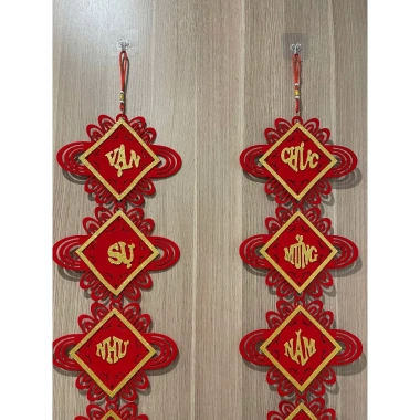 Cặp Câu Đối Treo Tết Xuân Bính Ngọ 2.026 Đón Tài Lộc Chúc Mừng Năm Mới Giá 50K