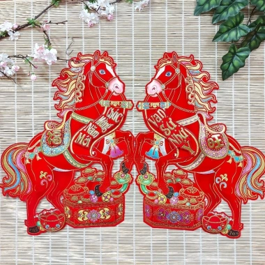 Cặp Dán Cửa Bình Ngọ 2.026 Tài Lộc - 40/50/60cm, Giá Ưu Đãi 35.000 VNĐ