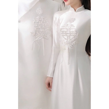 Cặp dâu rể áo dài siêu xinh, sang trọng - Giá ưu đãi 980.000 VNĐ, chất liệu cao cấp, thiết kế tinh tế cho ngày cưới