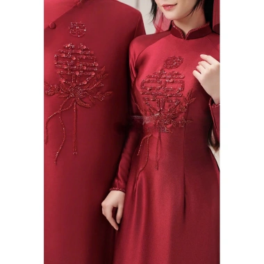 Cặp dâu rể áo dài siêu xinh, sang trọng - Giá ưu đãi 980.000 VNĐ, chất liệu cao cấp, thiết kế tinh tế cho ngày cưới