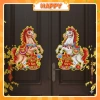 Cặp Decal Dán Cửa Ngựa Ánh Kim 7 Màu 40cm Tết Bính Ngọ 2.026 44k - HAPPY DECOR