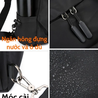 Cặp đeo chéo nam BAVY FASHION canvas chống nước, thời trang Hàn Quốc, chống trộm - Giá chỉ 169.000₫