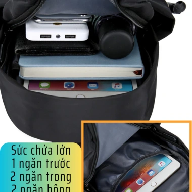 Cặp đeo chéo nam BAVY FASHION canvas chống nước, thời trang Hàn Quốc, chống trộm - Giá chỉ 169.000₫