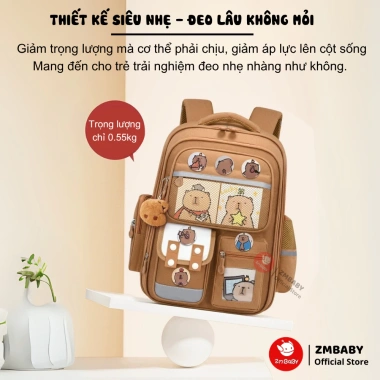 Cặp đi học ZMCG2-81 cho bé lớp 1-6 - Balo chống gù cấp 1, giá chỉ 235.000₫ 4