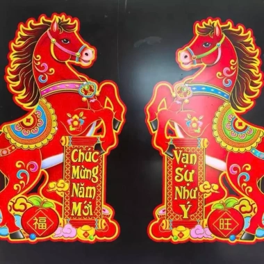 Cặp Hình Dán Ngựa Đỏ Truyền Thống 50cm Trang Trí Cửa Tết Bính Ngọ 2.026 Giá 55.000đ 8 Cặp Hình Dán Ngựa Đỏ Truyền Thống 50cm Trang Trí Cửa Tết Bính Ngọ 2.026 Giá 55.000đ 8